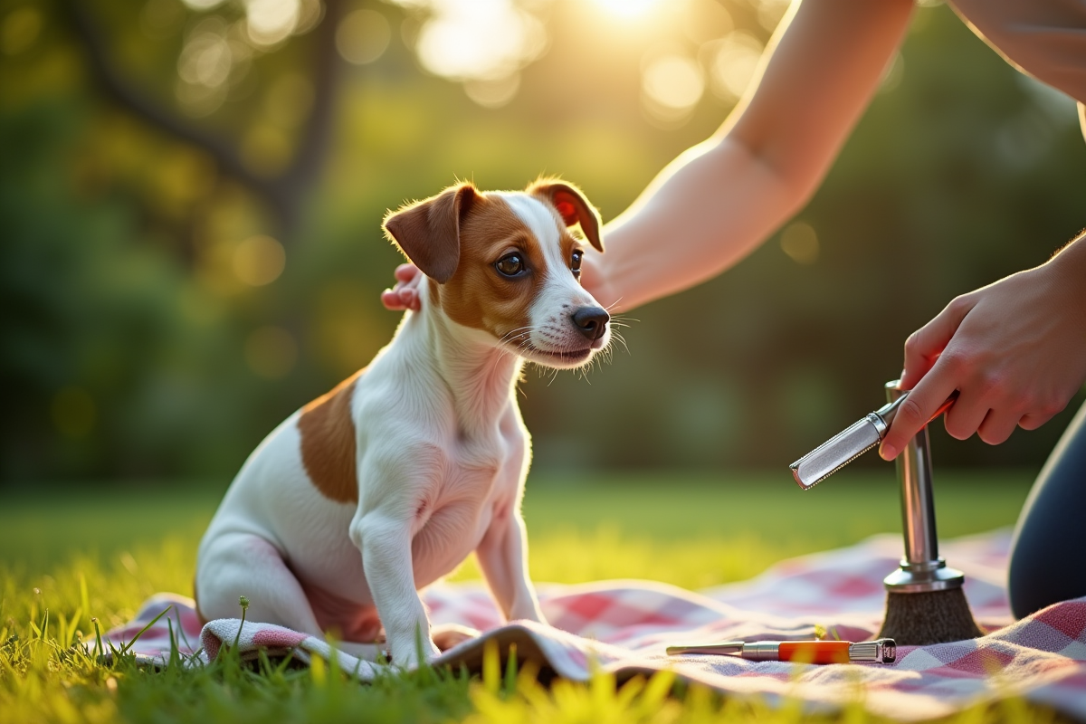 chien actif