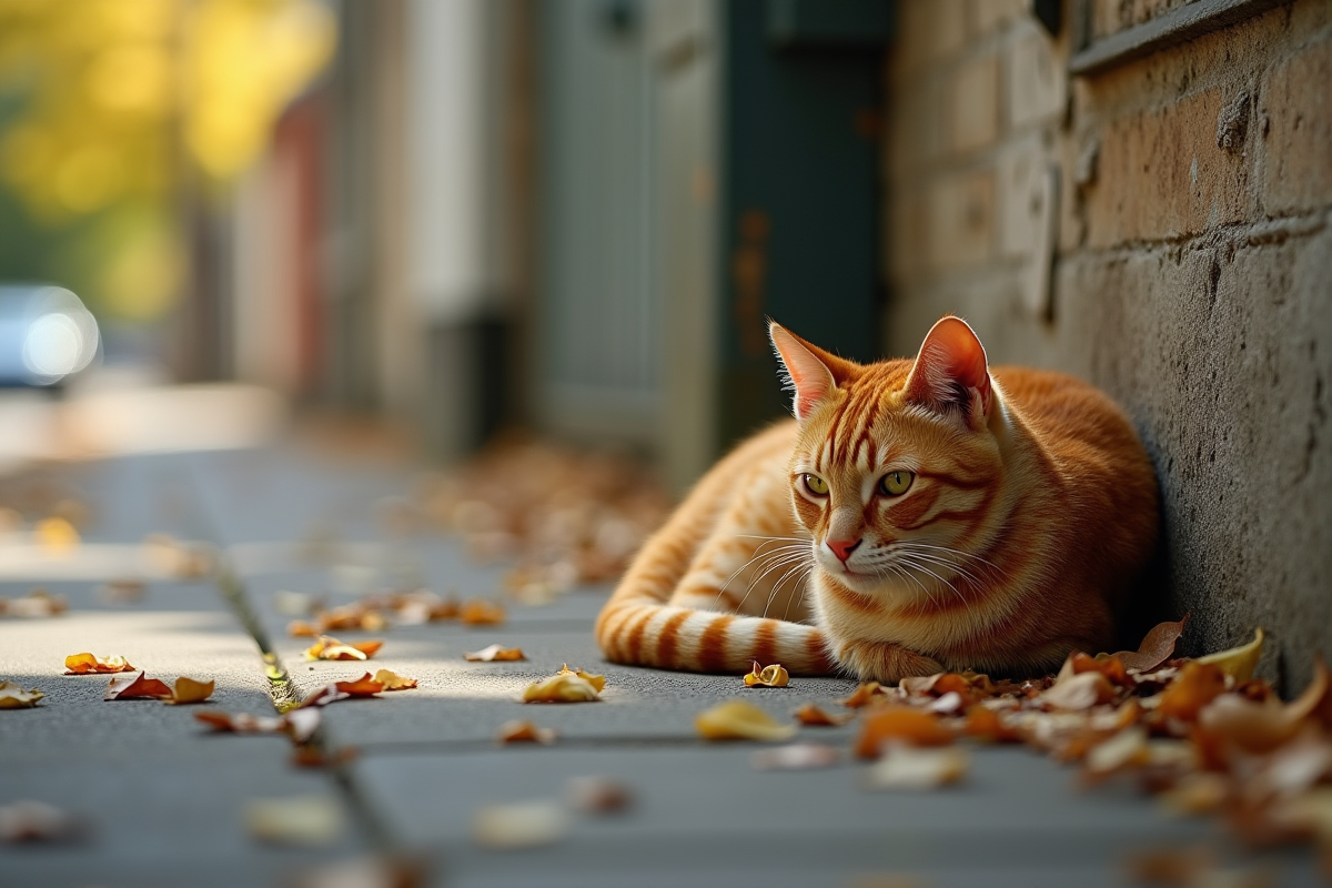 chat abandonné