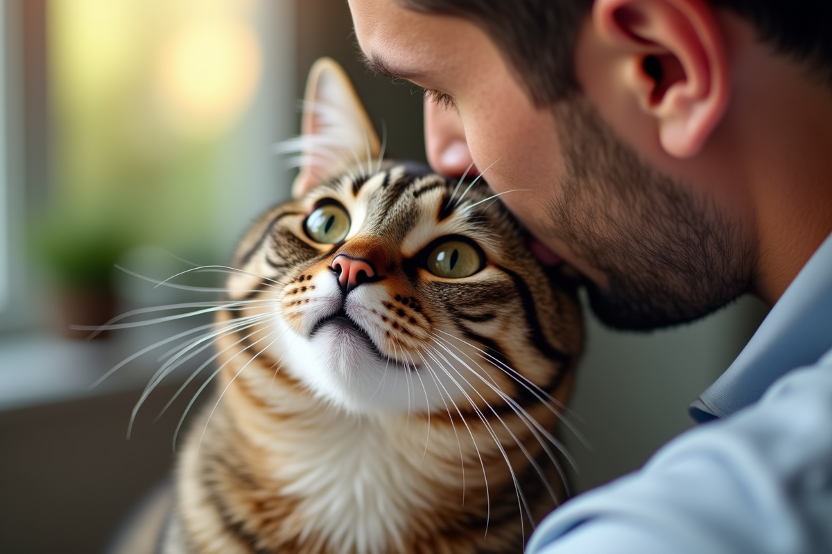 chat bisous